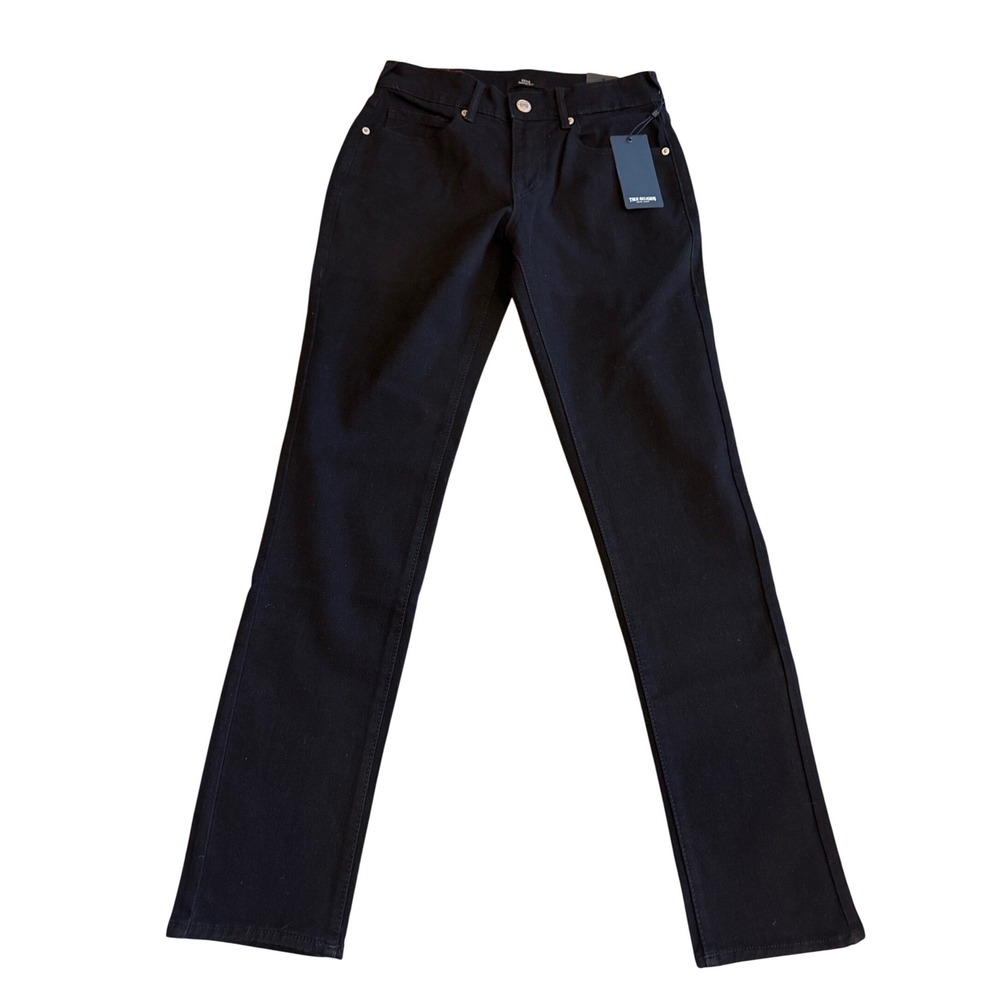 True Religion Geno Black Rinse Studded Slim Jeans Women's‎ Size 28